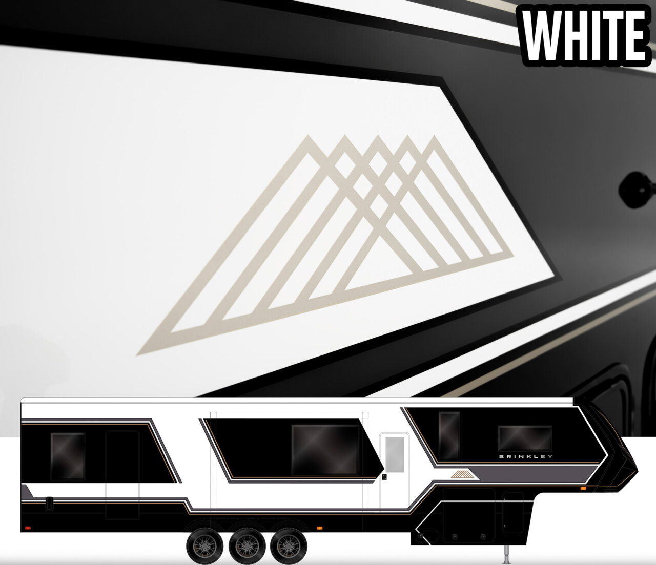 Model G Fifth Wheel Toy Hauler Line 17 Model G Premium Exterior with Full Body Paint White