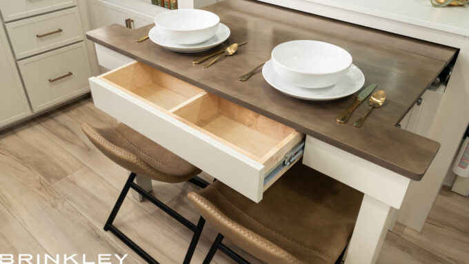 Pull-Out Table Utensil Drawer