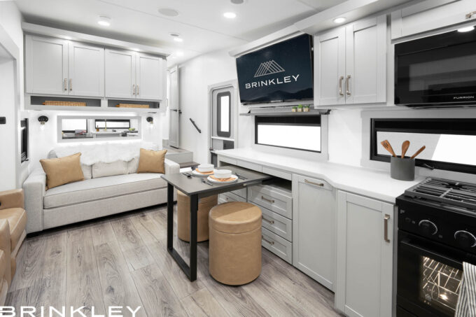 Model Z 2680 Fifth Wheels 15 2025 Brinkley RV Model Z 2680 Dining Room Dinesk Table for 2 8545