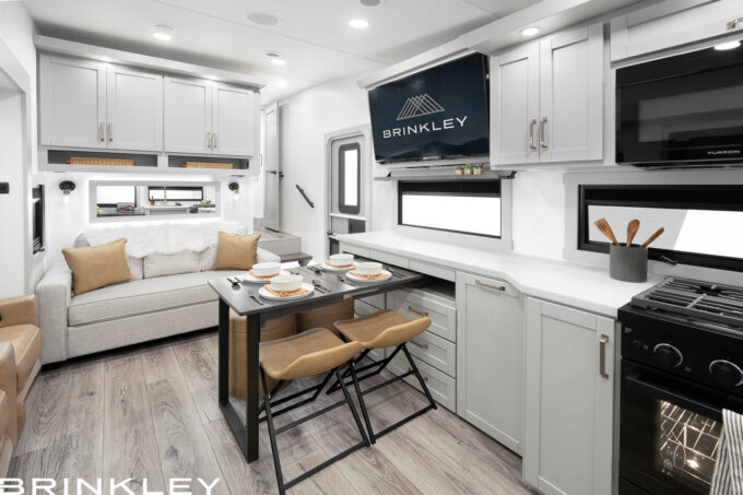 Model Z 2680 Fifth Wheels 16 2025 Brinkley RV Model Z 2680 Dining Room Dinesk Table for 4 8541