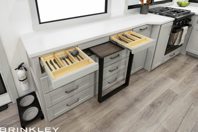 Model Z 2680 Fifth Wheels 19 2025 Brinkley RV Model Z 2680 Dining Room Utensil Drawers 8572