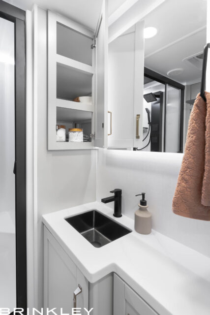 Model Z 2680 Fifth Wheels 29 2025 Brikley RV Model Z AIR 297 Bathroom Pass Through Cabinet 7317
