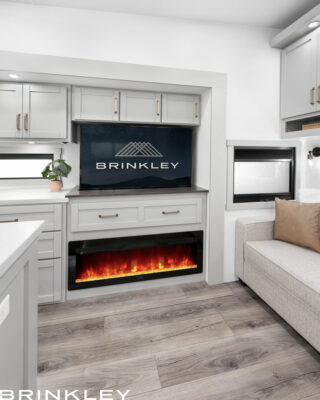 Model Z 3300 Fifth Wheels 16 2025 Brinkley RV Model Z 3300 Living Room Fireplace TV 5845