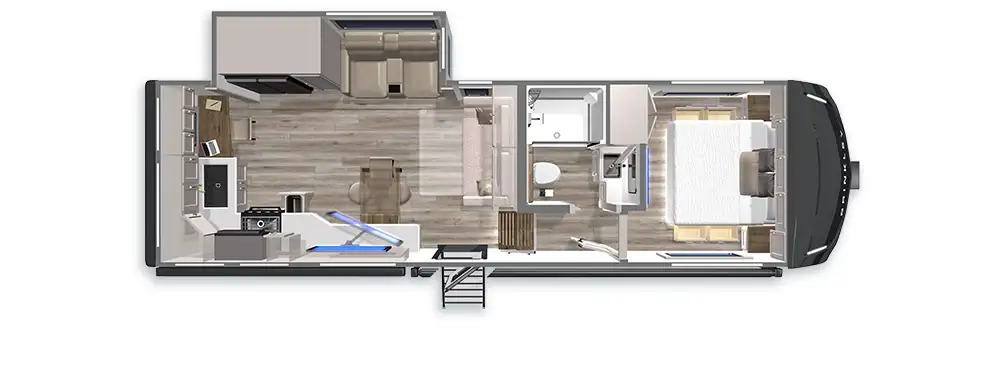 Short Under 30 foot Fifth Wheel Z 2680 Floorplan