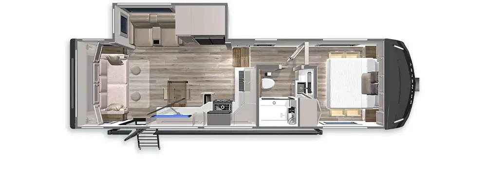 Short Z 2670 Fifth Wheel Floorplan under 30 Feet