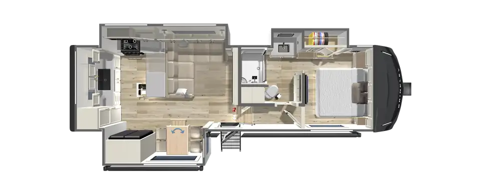 2027 Fifth Wheel with a large kitchen and family seating - Z 2700