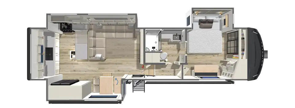 2027 Fifth Wheel with a large kitchen and family seating - Z 3200