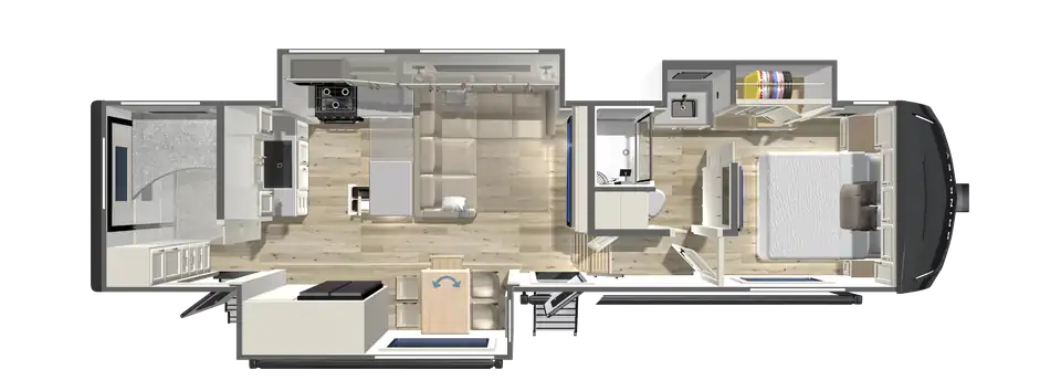 2027 Fifth Wheel with a large kitchen and rear bunkroom - Z 3210