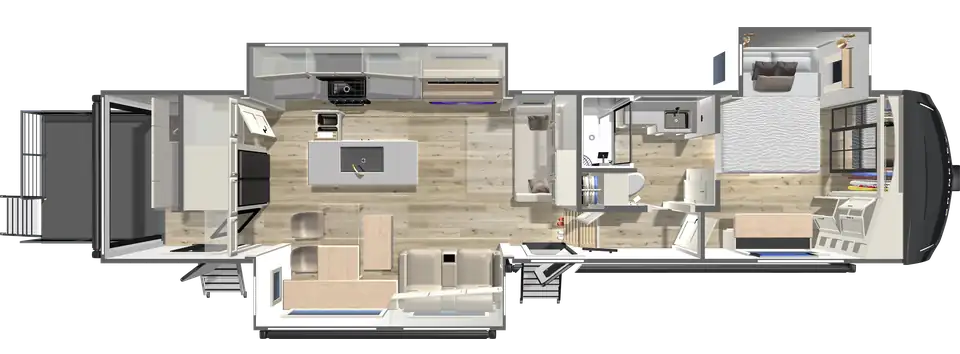 2027 Fifth Wheel with Patio & Outside Kitchen Z 3420 by Brinkley