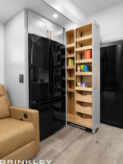 Luxury Fifth Wheel Pulled Out Pantry