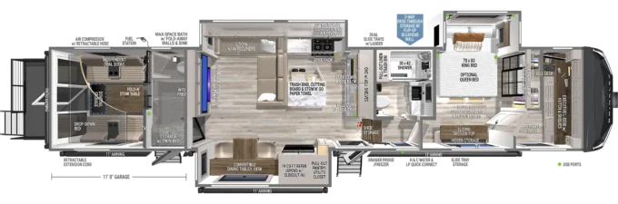 G 4150 Luxury Fifth Wheel Toy Haulers by Brinkley RV