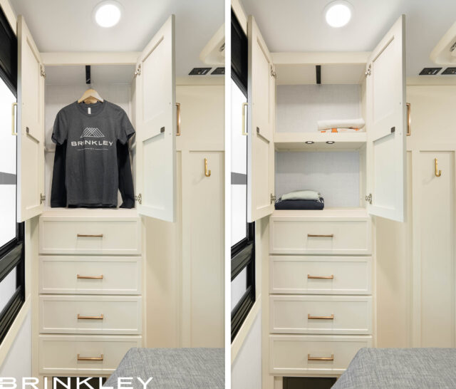 Model I Travel Trailer Line 25 Floor-to-Ceiling RV Wardrobe
