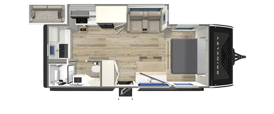 2027 Small Luxury Travel Trailers Floorplan I 235