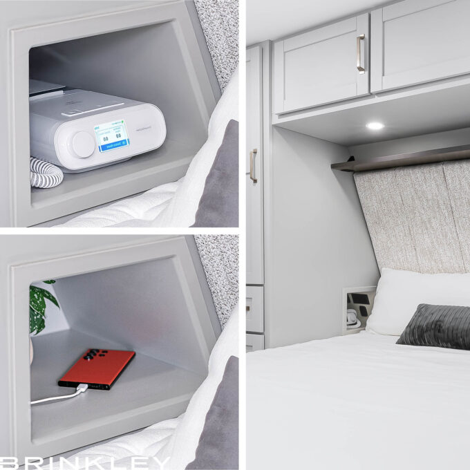 Model Z AIR Travel Trailer Line 23 Travel Trailer with CPAP Machine Space