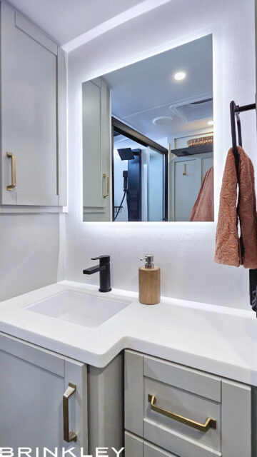 Model Z AIR Travel Trailer Line 24 Premium Bathroom Amenities