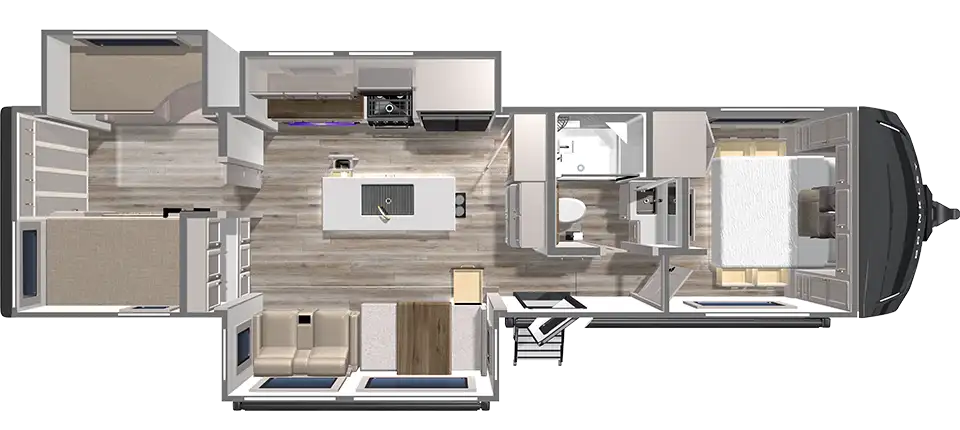 Model Z 315 AIR Travel Trailer Floorplan